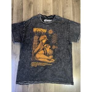 Get Lost Perv 2021 Mens Medium Anime Hentai Charcoal Acid Wash Basedkawaii